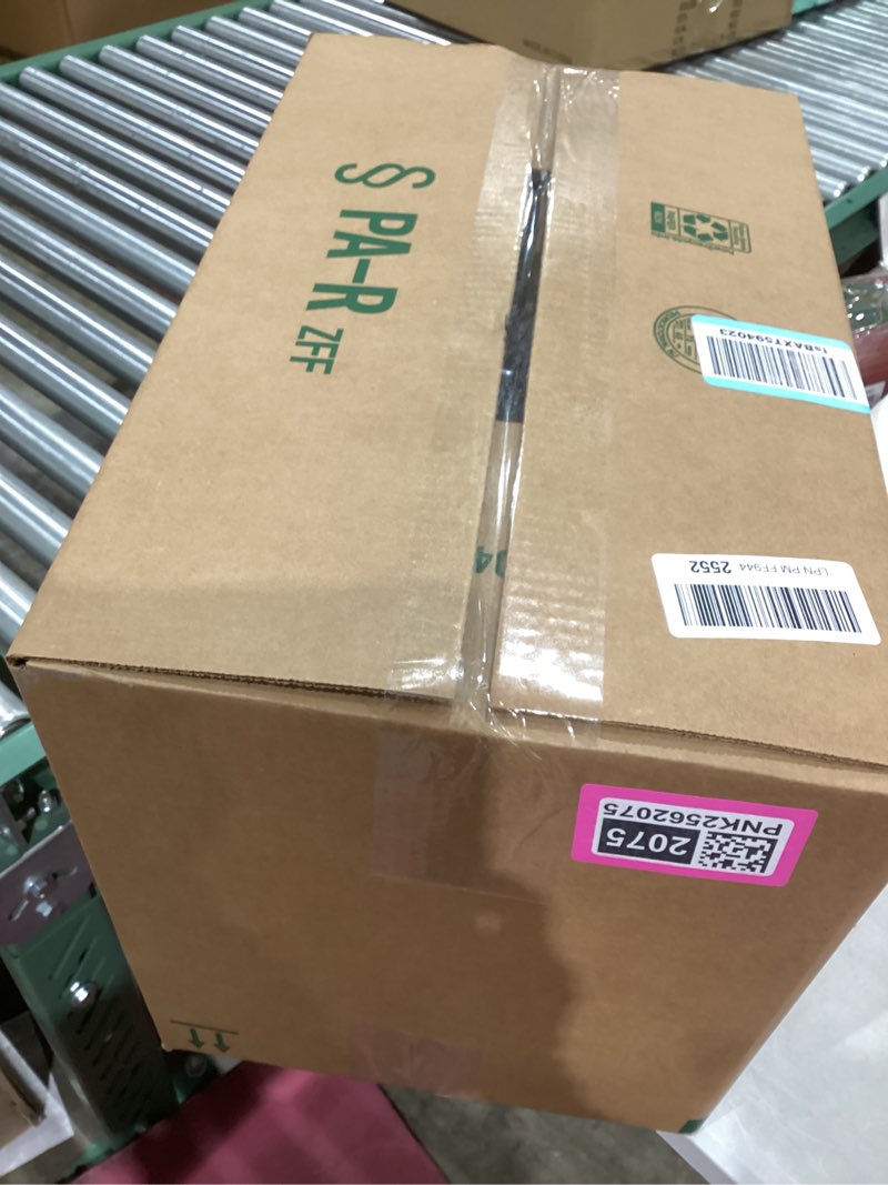 Condition photo showing As Is for Tuza 4 Pack Large Fabric Storage Bins with Lids, Foldable Storage Boxes with Lids for Organizing, Decorative Storage Boxes with Handles for Home, Bedroom, Closet, Office(Khaki, Extra Large) Khaki 4 Pack - Extra Large