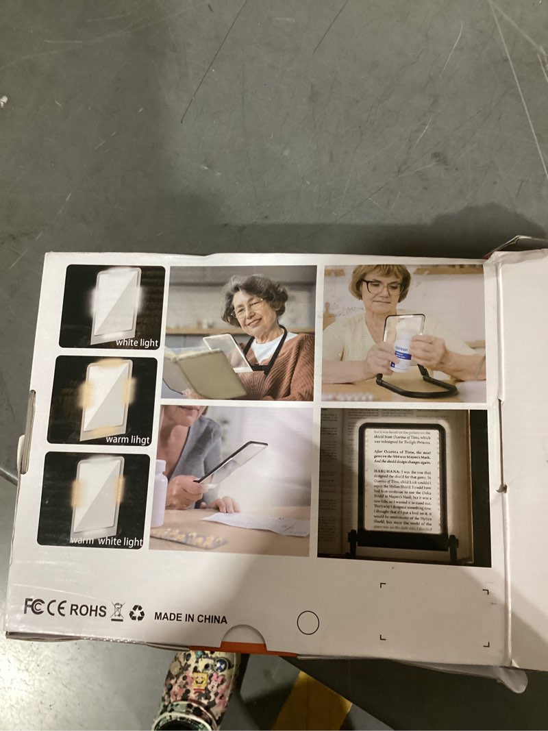 Condition photo showing New/Like New for 3x neck magnifying glass with light, hands free magnifier with light, magnifying glass for reading close work, 40 led lights page magnifier, lighted magnifying glass with 3 modes