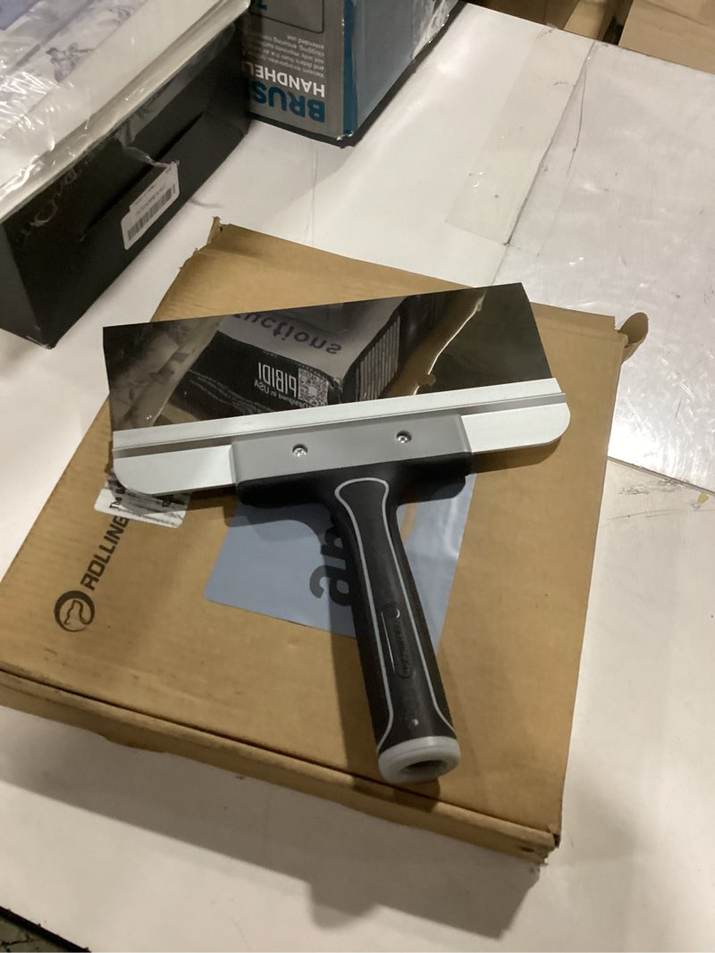 Condition photo showing Good Condition for rollingdog 10 inch taping knife - drywall taping knife,threaded end can be attached to extension pole,stainless steel blade,ideal for skimming and smoothing walls and ceilings 10-inch