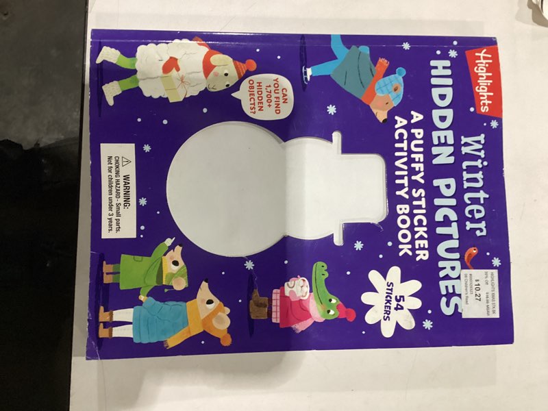 Highlights winter hidden picture puffy sticker activity book