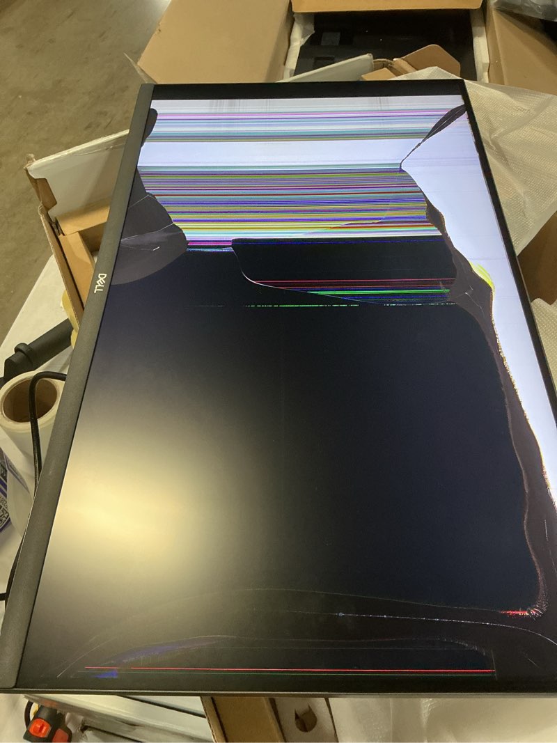 Condition photo showing As Is for Dell S2722QC Monitor - 27 inch 4K USB-C , UHD (3840 x 2160) Display, 60Hz Refresh Rate, 8MS Grey-to-Grey Response Time, Built-in Dual 3W Speakers, 1.07 Billion Colors - Platinum Silver