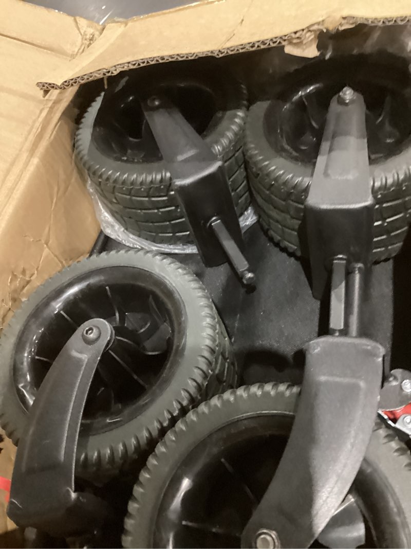 Condition photo showing Good Condition for Collapsible Wagon Carts Foldable 570LBS Beach Wagon with Big All-Terrain Wheels Weight Capacity Heavy Duty Utility Carts with Cup Holders for Garden, Camping, Grocery, Sports Black