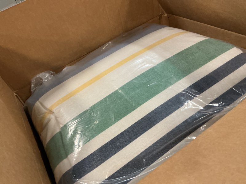 Condition photo showing Good Condition for nautica - twin comforter set, reversible cotton bedding with matching sham, medium weight for year round use, dorm essentials, oeko-tex certified (dover blue) twin casual