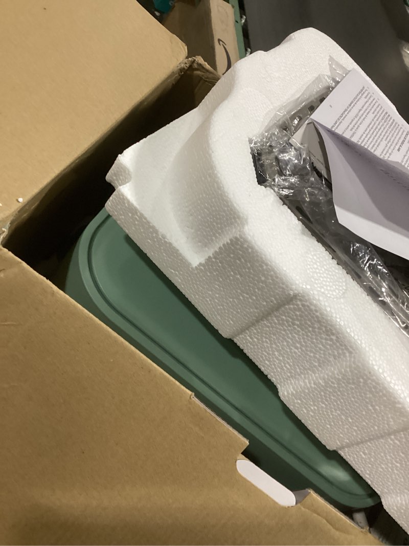 Condition photo showing Good Condition for bella 6 Qt Slim Air Fryer, Fits-anywhere™ Kitchenware, EverGood™ Ceramic Nonstick Coating, Adjustable Temperature, 6 Preset Cooking Options, 60 Min Auto Shutoff w Audible Tone, 5lb Capacity, Seaglass 6 QT Seaglass