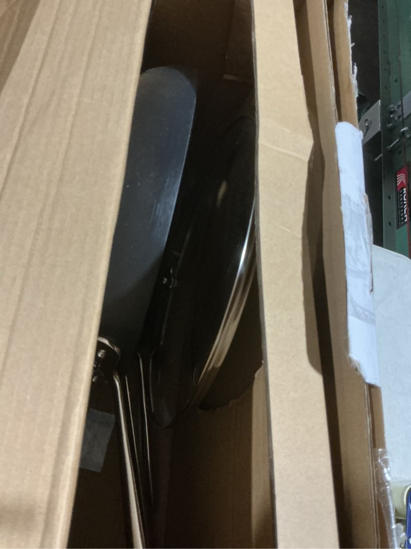 Condition photo showing As Is for All-Clad HA1 Hard Anodized Nonstick Fry Pan Set – 3-Piece Cookware, 8", 10", 12" Skillets with Lid, Induction Compatible, Oven Safe to 500°F, Lid Safe to 350°F, Black 5 Piece Set