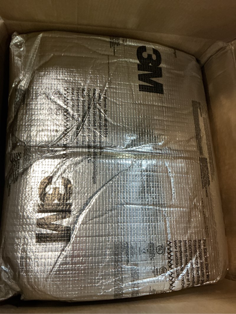 Condition photo showing Good Condition for 3m fire barrier duct wrap 615+, space-saving, commercial kitchen grease and ventilation ducts applications, 24 in x 25 ft, 1 roll 24 in x 25 ft wrap