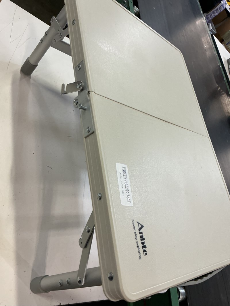 Condition photo showing Good Condition for home 28 in. h aluminum folding portable outdoor picnic table