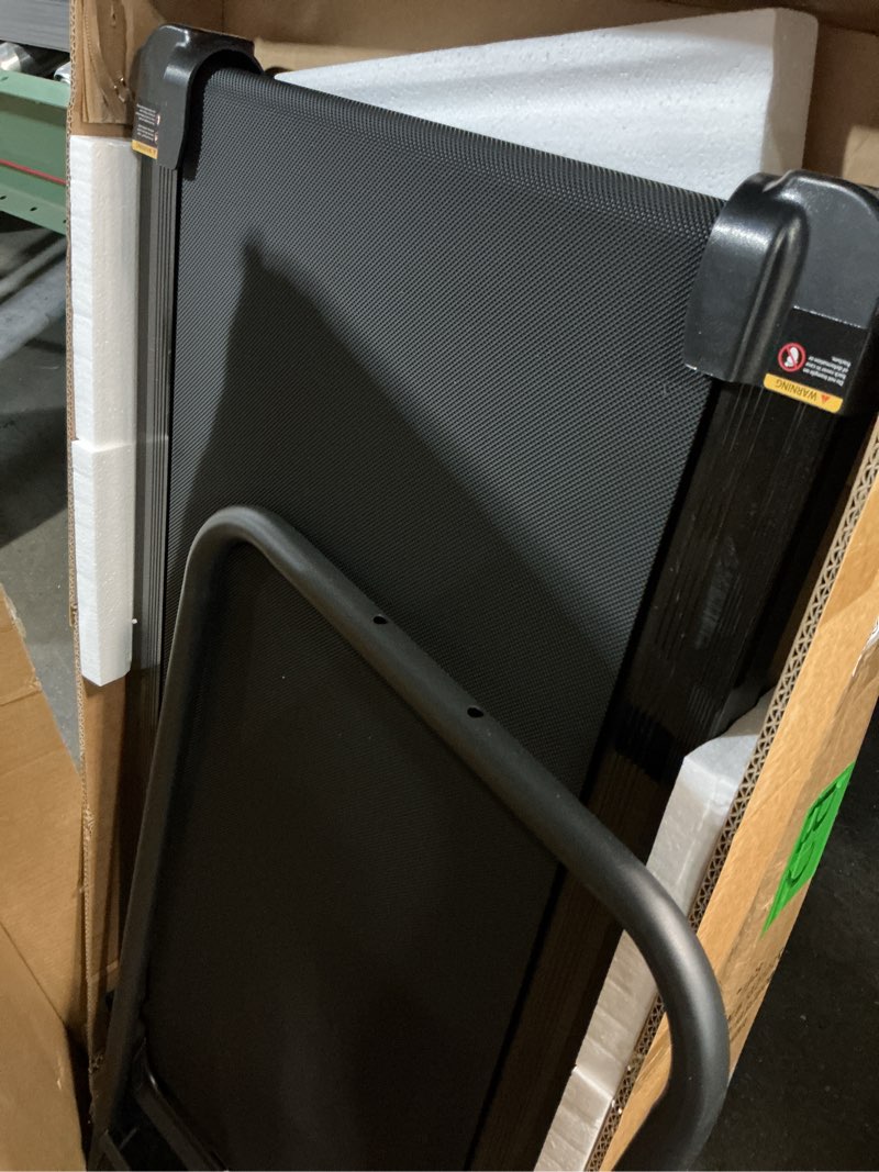 Condition photo showing As Is for Electric Treadmills for Home with Incline, Walking Pad Treadmill with Handle Bar, 0.6-7.6MPH Portable Small Treadmills with Handles for Home Small Spaces, 3.0HP Walking Pad with Incline and 350LBS Black-1