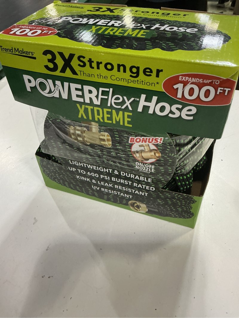 Condition photo showing Good Condition for flex-able hose flex-able xtreme hose 100ft - kink free, expandable, heavy duty, green