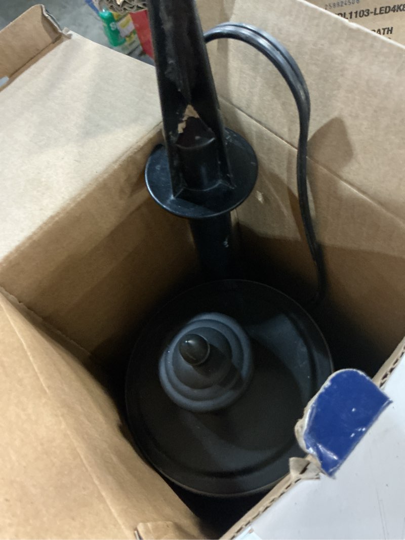 Condition photo showing As Is for harbor breeze 80 -lumens bronze low voltage hardwired led outdoor path light 3000-k