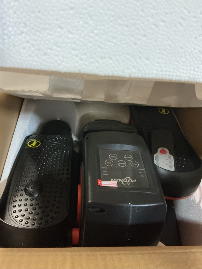 Condition photo showing Good Condition for Under Desk Elliptical Machine, Electric Elliptical Leg Exerciser for Seniors with 12 Adjustable, Portable Quiet Elliptical Exercise Machine, Seated Pedal Exerciser with Remote Control