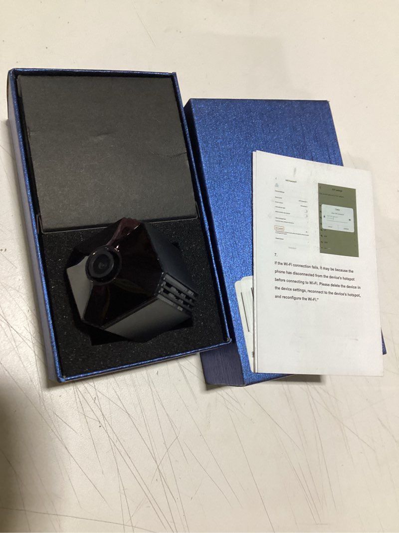 Condition photo showing Good Condition for 2025 New Upgraded Spy Camera Hidden Camera, WiFi Mini Wireless Small Nanny Cam Real 1080P with Night Vision for Indoor Security, Tiny Secret Camaras Espias Ocultas for Baby/Pet with APP Remote Viewing