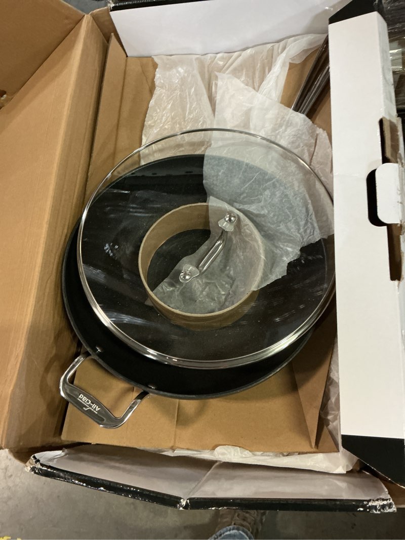 Condition photo showing Good Condition for all-clad ha1 hard anodized nonstick sauté pan 4 quart induction oven broiler safe 500f pots and pans, cookware black 4 quarts black