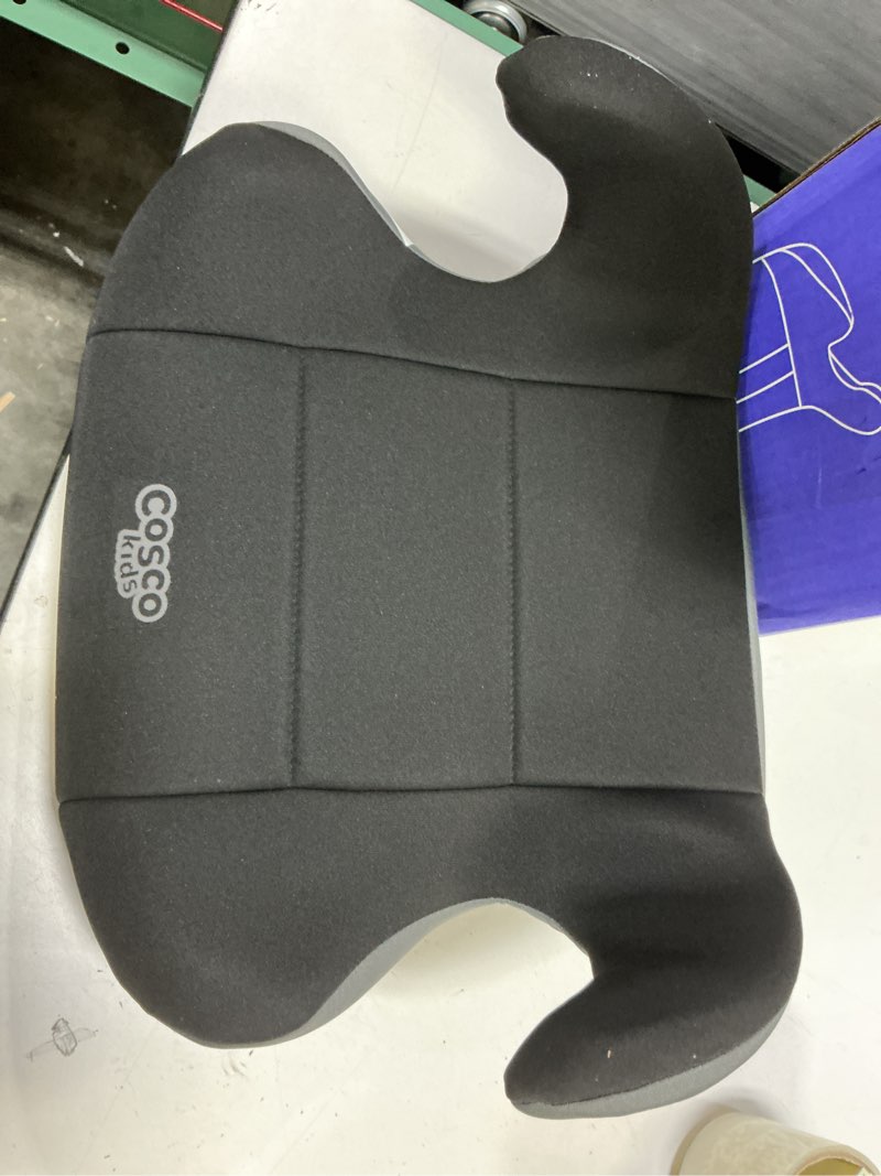 Condition photo showing As Is for cosco kids rise lx booster car seat, fossil black