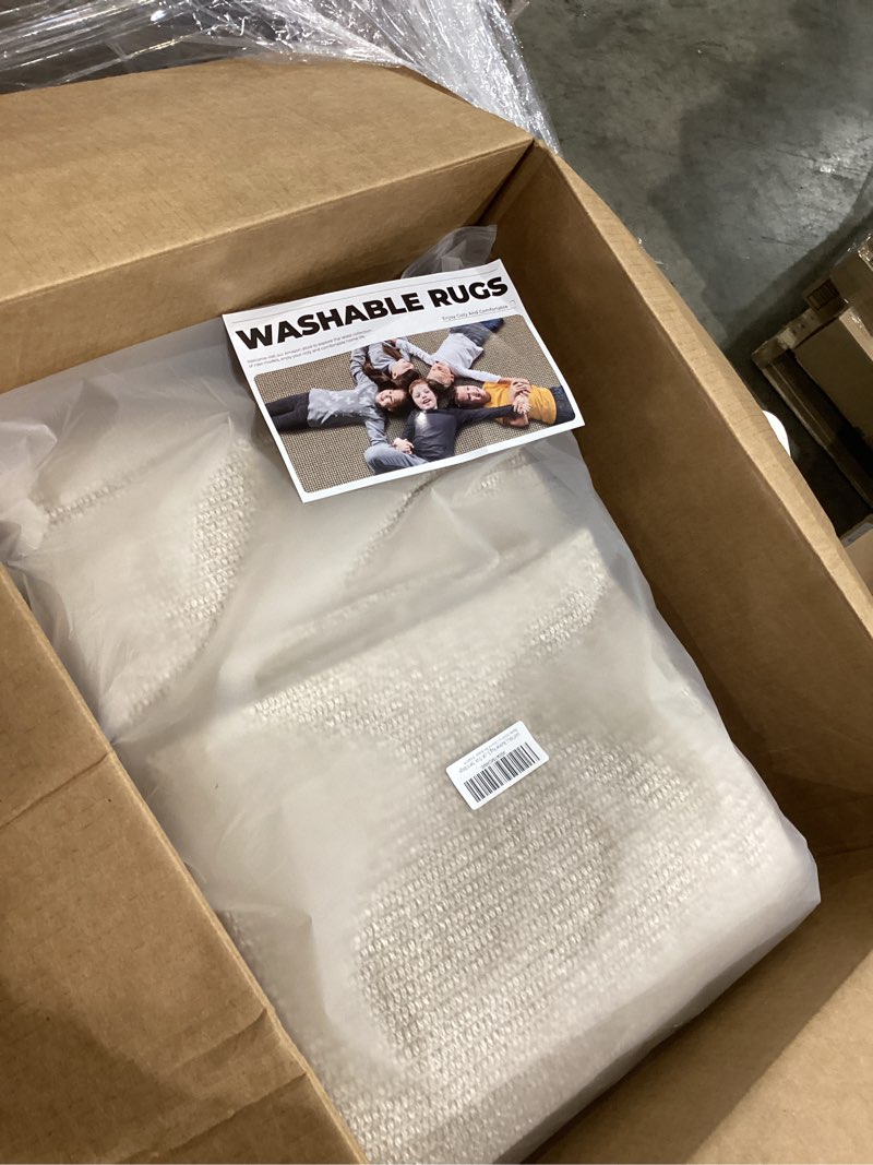 Condition photo showing Good Condition for earthall runner rug 3x20 ft washable runners for hallways extra long woven non slip entryway runner braided kitchen runner indoor outdoor carpet runners for hotels, officel, stair, send/beige 3' x 20' (runner) sand/beige