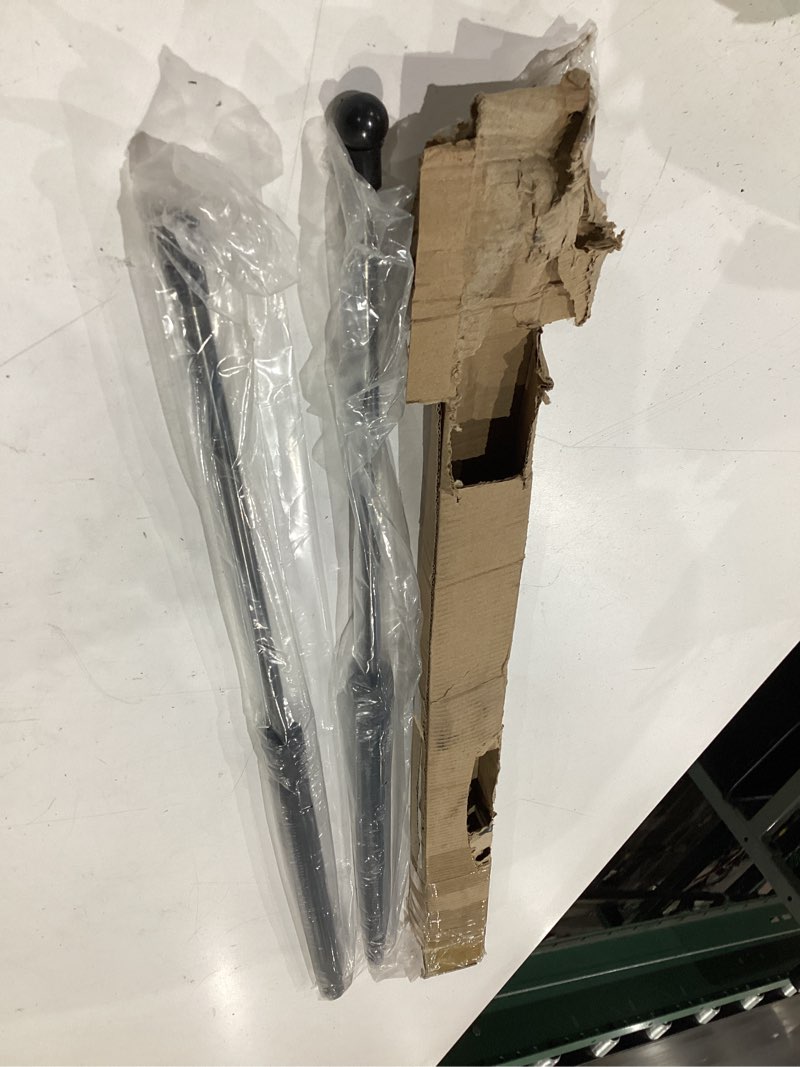 Condition photo showing As Is for st280m120 28" gas strut, 120lbs/534n lift support, se1000120me 28 inch 534n gas spring for rv awning heavy-duty trap door tonneau cover camper trailer floor hatch replacement, 2-piece set 28 inch 120 lbs