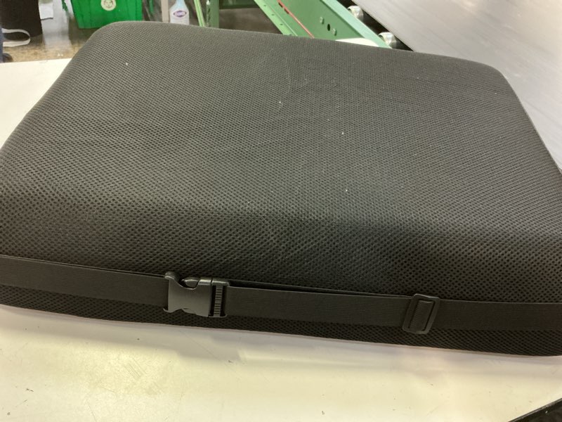 Condition photo showing As Is for solustre memory foam lumbar pillow for office chair car seat ergonomic pillow slow rebound for back support for men women black