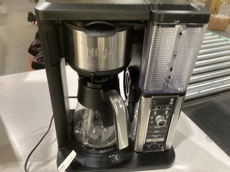 Condition photo showing Good Condition for Ninja Specialty Coffee Maker, Hot & Iced Coffee, 6 Brew Styles, 8 Sizes, Small Cup to Travel Mug, 10-Cup Carafe, Fold-Away Frother, Permanent Filter, Removable Reservoir, Black, CM401 10 Cup