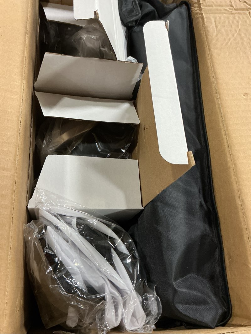 Condition photo showing Good Condition for ezlucky 2-pack 20" octagonal softbox lighting kit, studio lights with dual-adjustable 85w led bulbs (3000k-6500k), 25-60" tripod stands & remote for key and fill lighting, video recording, portraits 2 pcs