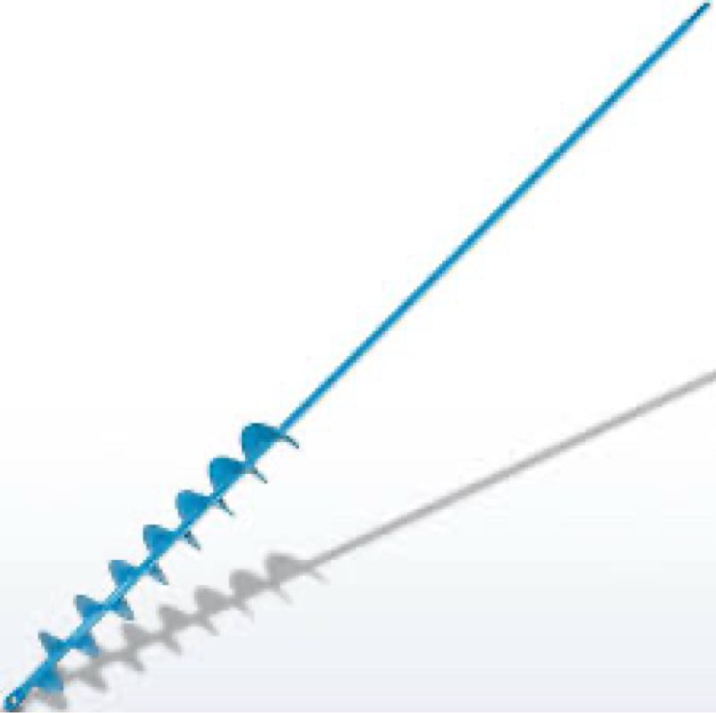 Auger Drill Bit for Planting 2x32 Inch, No Squat Spiral Post Hole Digger, Long Handle Easy Planter f