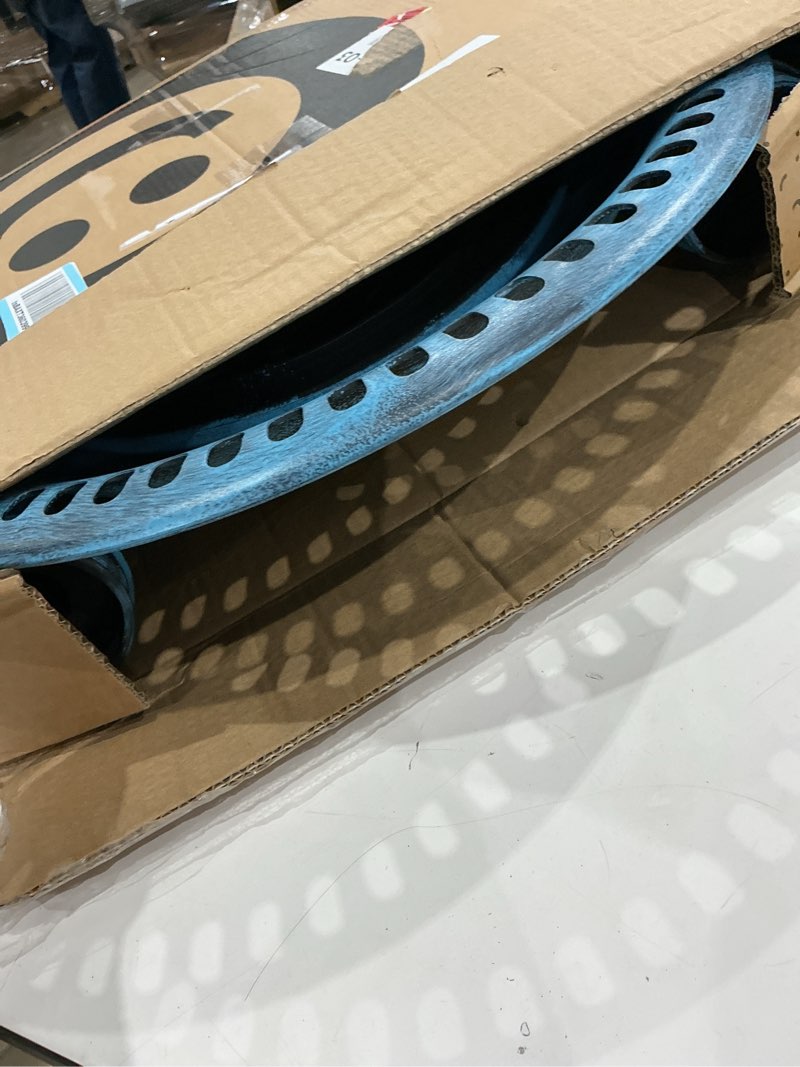 Condition photo showing Good Condition for vivohome 28 inch height polyresin lightweight antique outdoor garden bird bath blue