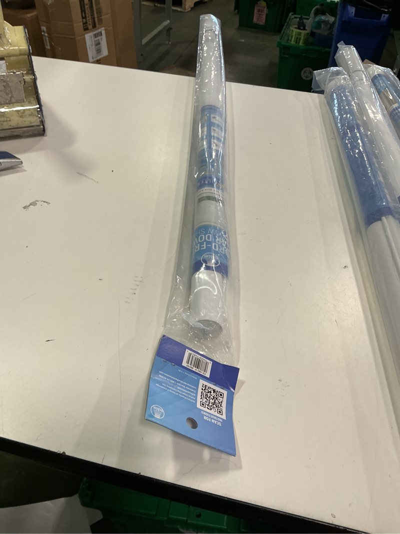 Condition photo showing New/Like New for Cordless Tear Down Light Filtering Shade - 37 Inch Width, 72 Inch Length - White- Cord-Free Customizable Room Darkening Horizontal Mini Vinyl Windows Blinds for Interior by Achim Home Decor White 37\"W x 72\"H