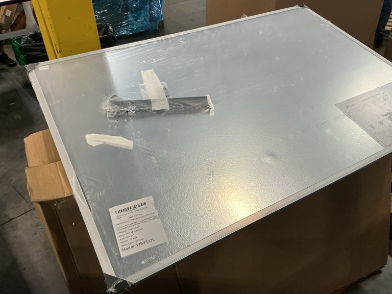 Condition photo showing Good Condition for viz-pro dry erase board/magnetic white board, 48 x 32 inches, silver aluminium frame 48"w x 32"h