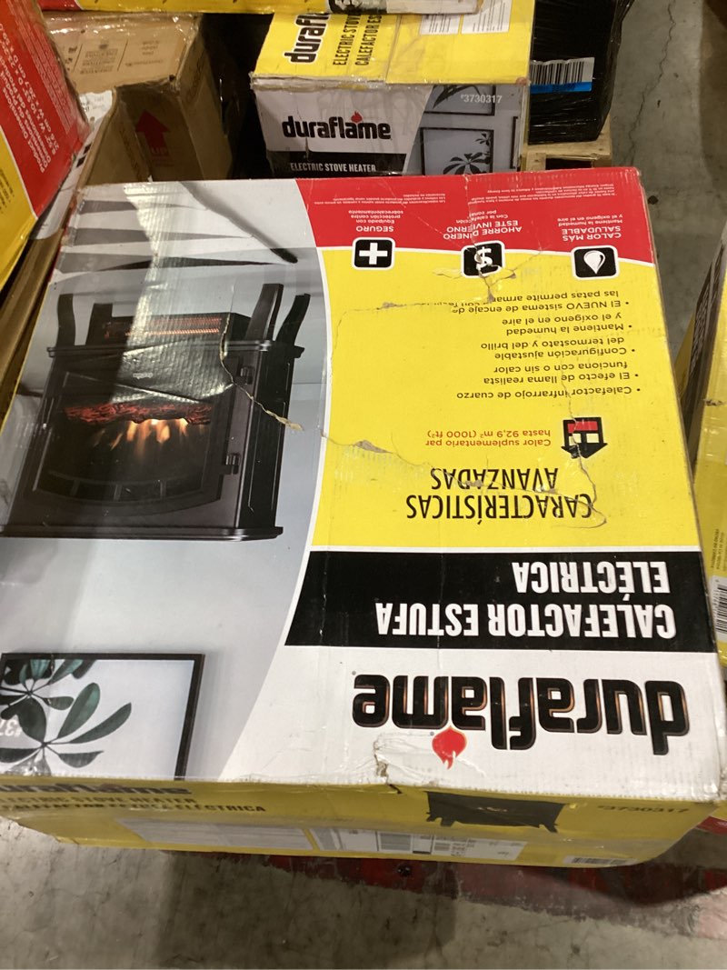 Condition photo showing New/Like New for duraflame® Infrared Quartz Electric Fireplace Stove Heater, Black
