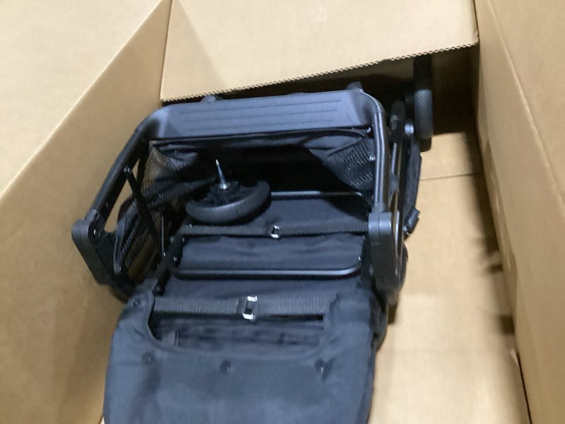 Condition photo showing Good Condition for compact fold baby stroller, lightweight travel toddler stroller with one-click fold, extendable upf50+ canopy, cup holder, uv protected and waterproof, one-hand folding - black