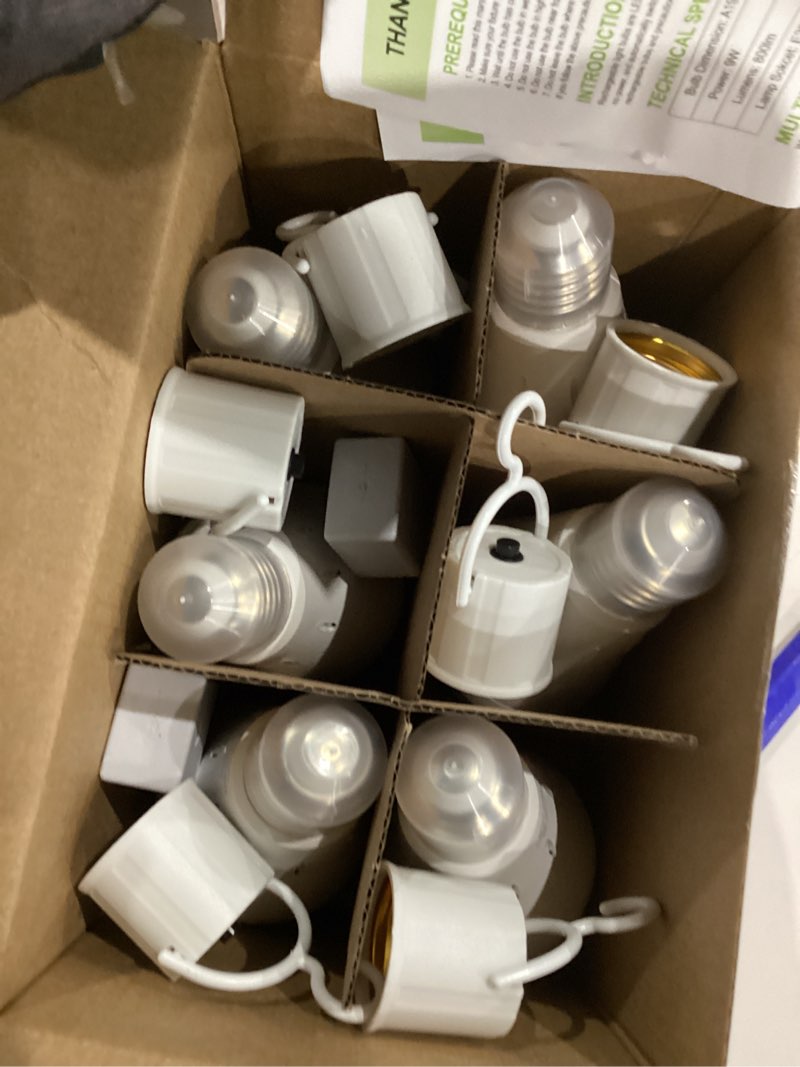 Condition photo showing Good Condition for 6 Pack Rechargeable Emergency Light Bulbs, Battery Powered Energy Efficient LED Light Bulb 6000K Daylight E26 120 Volt 9W 60W Equivalent with 1200mAh for Home Power Outage Camping Hurricane Daylight 6 Packs