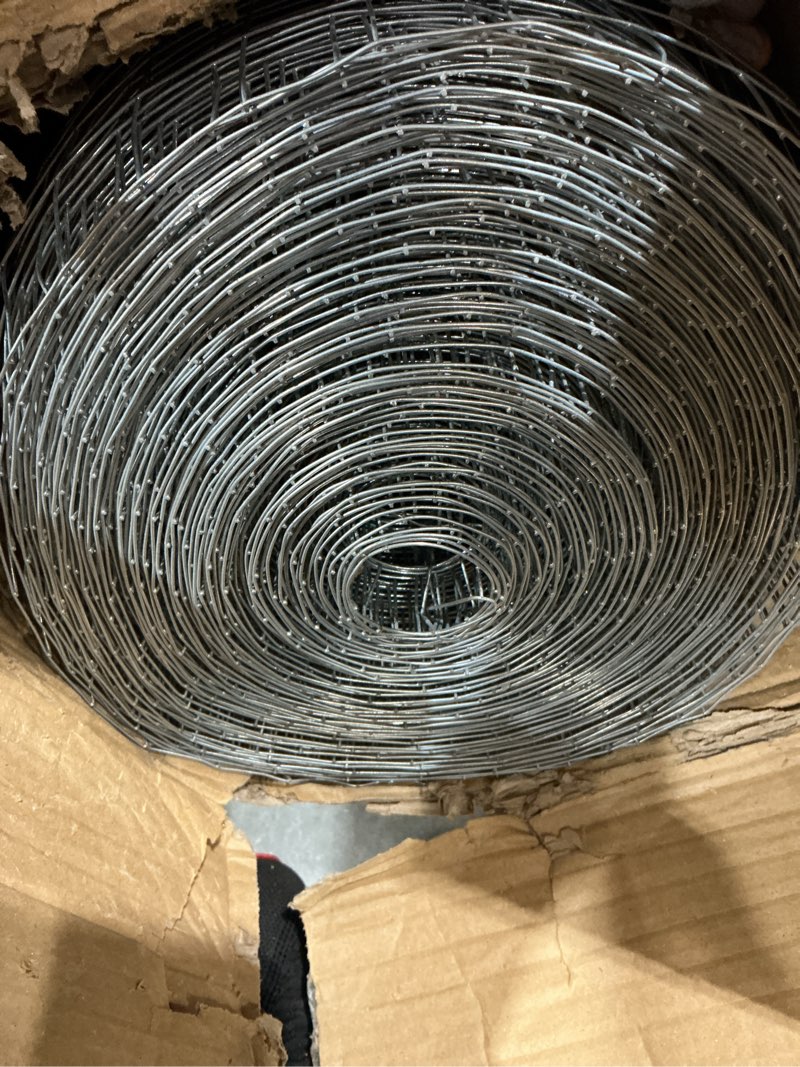 Condition photo showing Good Condition for tongmo 48" x 100' hardware cloth, 1inch mesh galvanized chicken wire fence, 19 gauge welded wire roll,garden fence, poultry netting for rabbit/duck/chicken coop