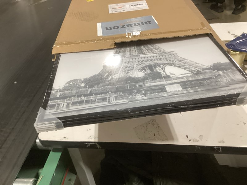 Condition photo showing New/Like New for upsimples 16x24 Picture Frame Black 3 Pack, Scratch-Proof Poster Frames 16 x 24 for Photo Gallery - Slide-In Strips, Horizontal or Vertical Wall Mounting Black 16x24