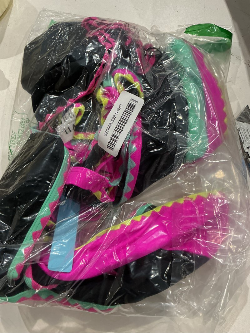 Condition photo showing Good Condition for popvil high waisted bikini sets for women tummy control swimsuits 3 piece bathing suits neon swimwear with skirt 2026 small black