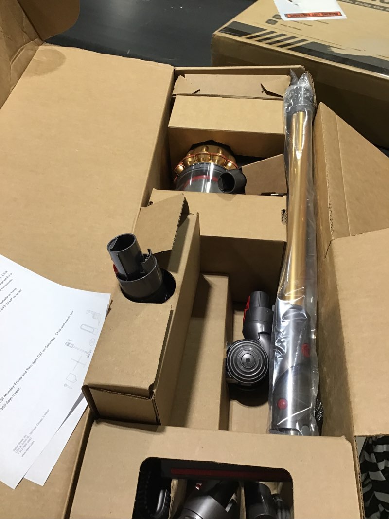 Condition photo showing As Is for Dyson V15 Detect Absolute, Gold (Renewed Premium)