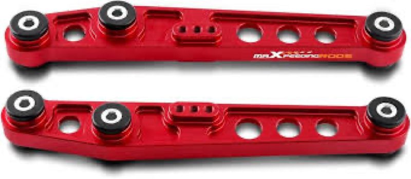 maXpeedingrods 2Pcs Rear Aluminum Lower Control Arms w/Poly Bushings for Honda Civic 1988-1995, Acur