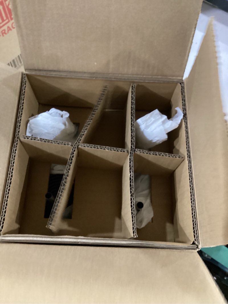 Condition photo showing Good Condition for starbucks 16 oz black pleated cold cup w/ lid & sttraw 4 pack
