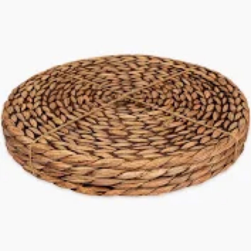 Condition photo showing Good Condition for CENBOSS Woven Placemats (13.5" Set of 4, Brown Wash) Round Placemat, Wicker Place mats, Rattan Place