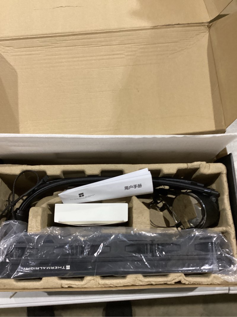 Condition photo showing New/Like New for Thermalright Frozen Notte 360 Black ARGB V2 Water Cooling CPU Cooler, 360 Black CPU Cooler Specifications, 3×120mm PWM Fans, S-FDB Bearings, Suitable for AMD/AM4, Intel LGA 1700/1150/1151/1200/2011 360MM Black-360MM