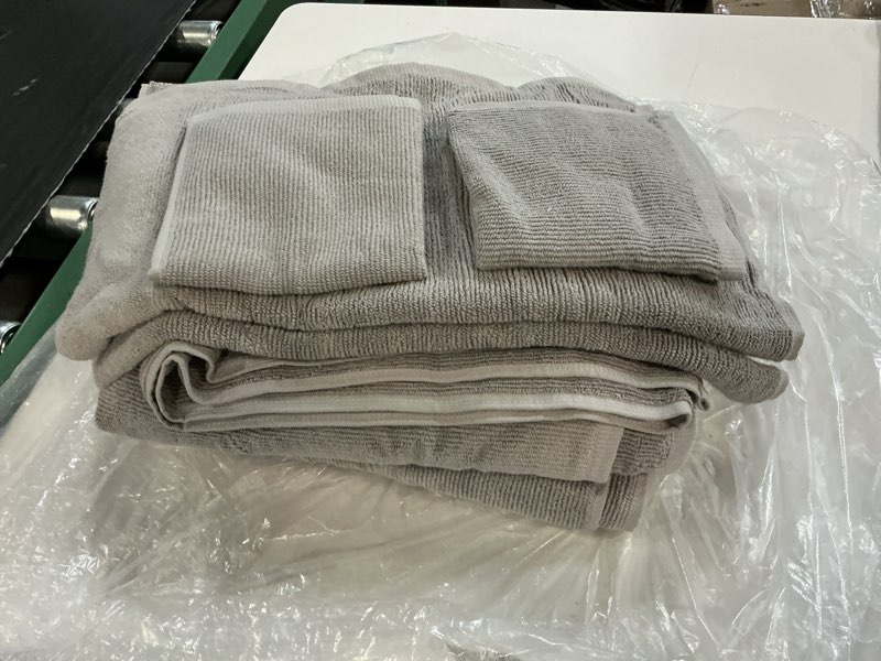 Condition photo showing Good Condition for quince turkish waffle terry bath towel bundle color grey ( 6 pack) 