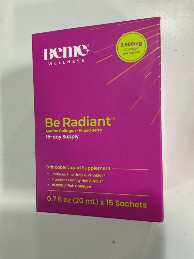 Condition photo showing New/Like New for beme liquid collagen for women - 2500mg verisol collagen liquid with biotin, coq10 & vitamin c - cli