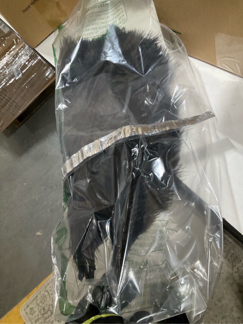 Condition photo showing As Is for Black feathers