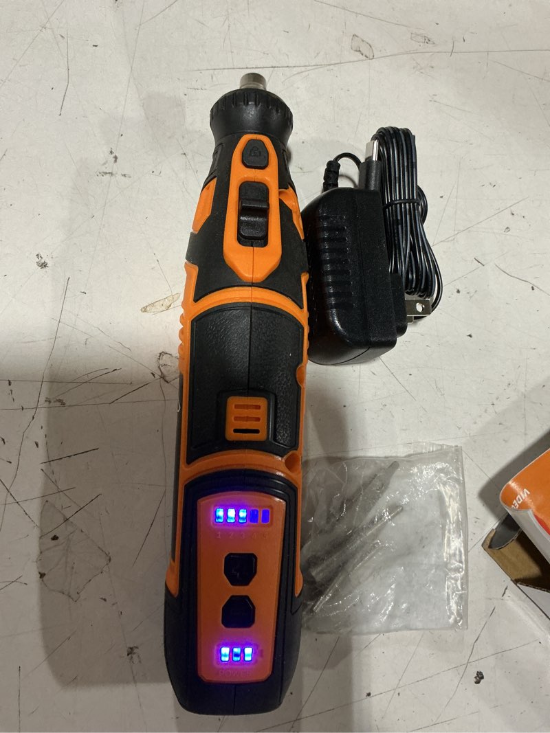 Condition photo showing Good Condition for sharp pebble cordless lawn mower blade sharpener – adjustable 20°- 40° angle guide-rotary tool with replaceable sharpening wheel bits & fast rechargeable battery – effortless precision for lawn care