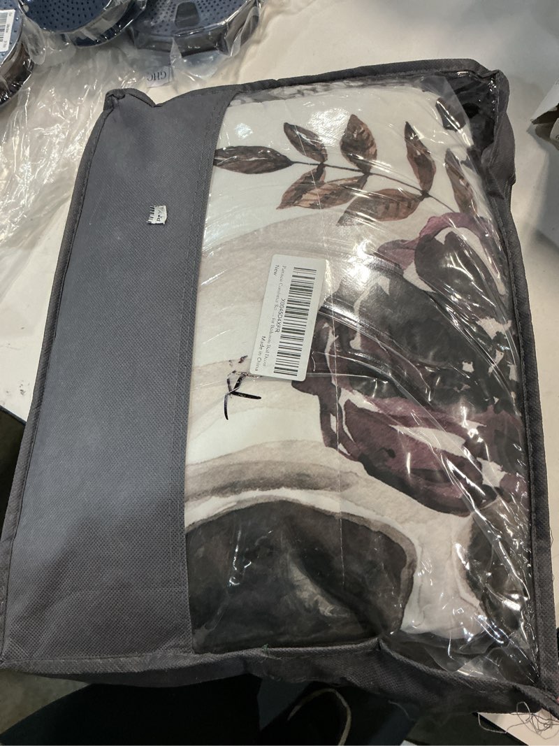 Condition photo showing New/Like New for Comforter Set King Size, Vintage Sugar Soft 3 Pcs Bedding for Kids and Adults, Flower Dead Tree Comforter Set with 2 Pillowcases, for Bedroom Bed Decor King Skull Flower