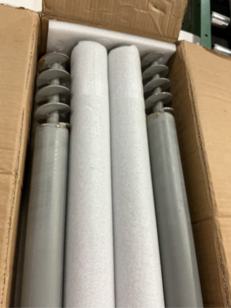 Condition photo showing Good Condition for shade sail poles, 12ft sun shade sail poles with spiral drill bit, 2.26" diameter heavy duty shade sail post with d-clamp for garden yard backyard, 2 pack 12 ft- 2.28"- 2 pack gray