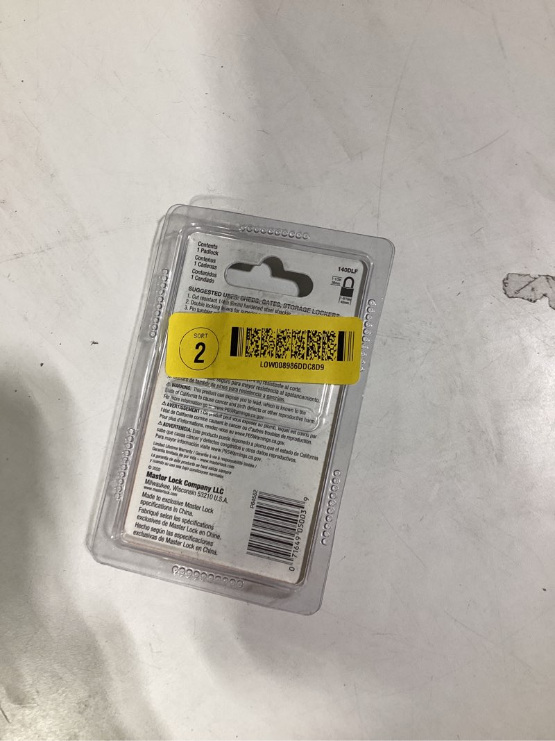 Condition photo showing New/Like New for Master Lock 140DLF Solid Brass Padlock with Key, 1 Pack