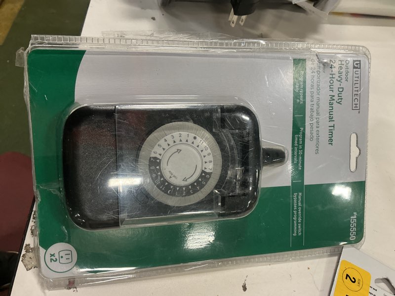 Condition photo showing Good Condition for BN-LINK 24 Hour Heavy Duty Mechanical Timer, Outdoor Timer Outlet Waterproof with 15 Minutes Intervals, 2 Grounded Outlets for Christmas Lights Pool Pump,15A 1/2HP, ETL Listed