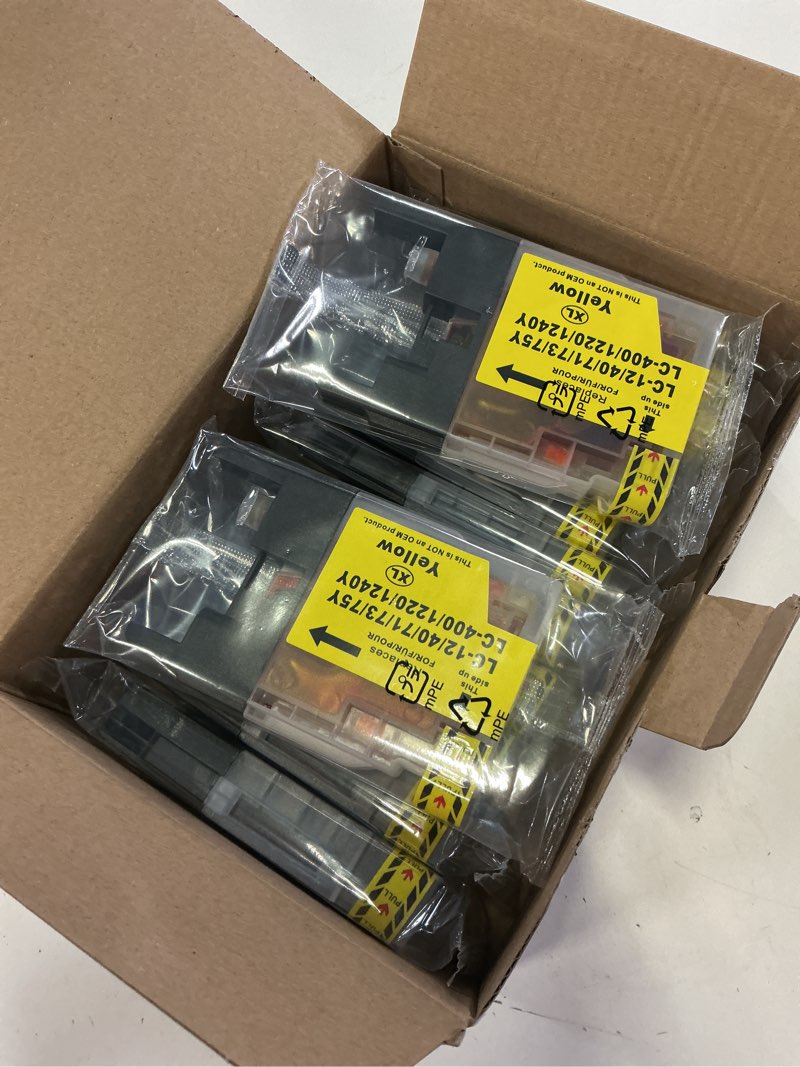 Condition photo showing New/Like New for ink4u compatible lc75 ink cartridges replacement for brother lc75 lc71 lc79 xl for mfc-j6510dw mfc-j6710dw mfc-j6910dw mfc-j280w mfc-j425w mfc-j430w printer(5 black,3 cyan,3 magenta,3 yellow,14 pack) 5 black, 3 cyan, 3 magenta, 3 yellow 14