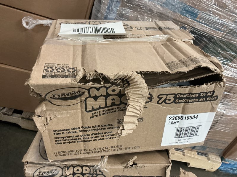 Condition photo showing As Is for crayola model magic classpack, 1 oz. pouch, case of 75 pouches, white