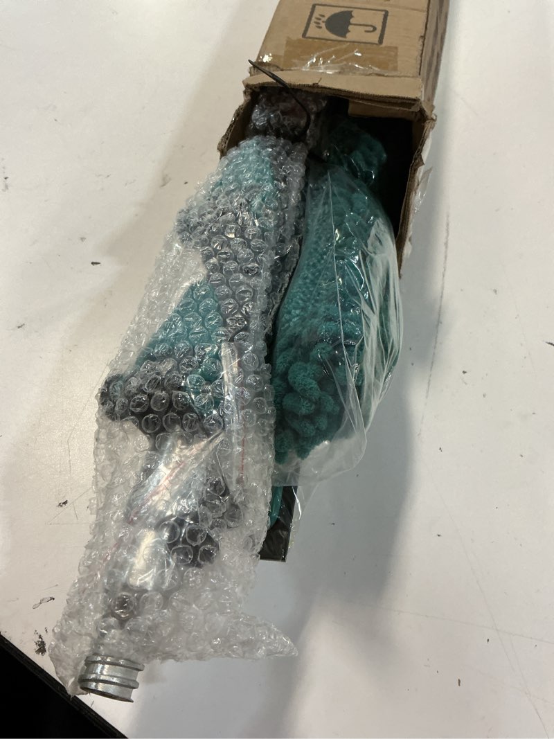 Condition photo showing Good Condition for 20 feet high reach window squeegee with 5-12ft extension pole, window cleaner tool with 3-stage telescoping pole, window cleaning kit with rotatable head (2 squeegee & 2 microfibre cloths) 12ft pole