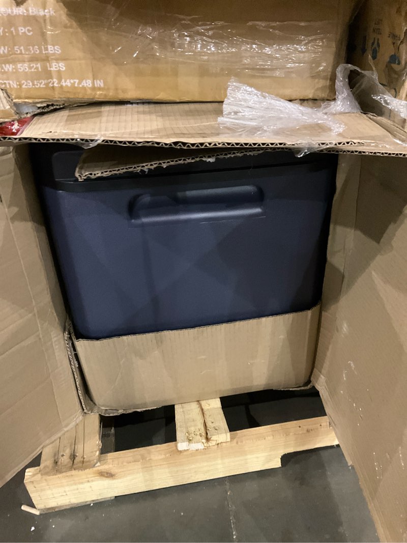 Condition photo showing As Is for BODEGACOOLER 12 Volt Refrigerator, 100QT(95L) IPX4 Waterproof Electric Cooler, Car Fridge Dual Zone APP Control with 12/24V DC 110-240V AC, -4?~68?, Portable Freezer for Camping,Travel,RV,Road Trips 100 Quart